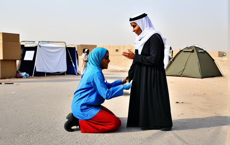 쿠웨이트의 독립 역사 - Youthful Determination**

"A group of fully clothed Kuwaiti youth marching in peaceful protest, hold...