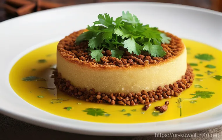 쿠웨이트 유명 셰프 - **Prompt: "A masterful male Kuwaiti chef, mid-40s, with a warm, focused expression, wearing a pristi...